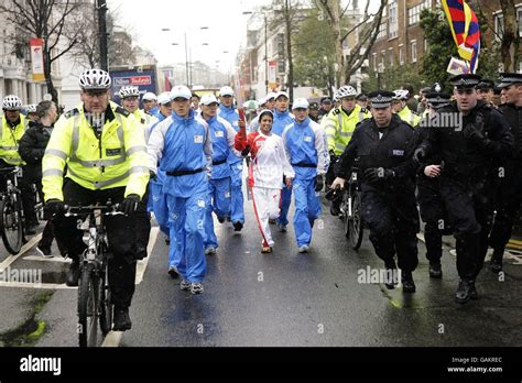 Beijing Olympics Torch Relay - London Stock Photo - Alamy