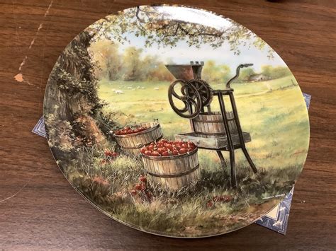 The Bradford Exchange Collectors Plate 1989 The Apple Cider Press