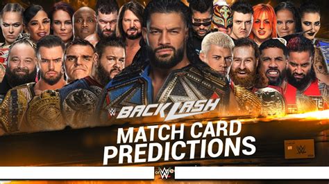 WWE Backlash 2023 Early Card V2 YouTube