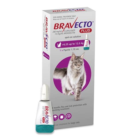 Bravecto Plus Spot On Cat Mg Kg Pipeta Ron