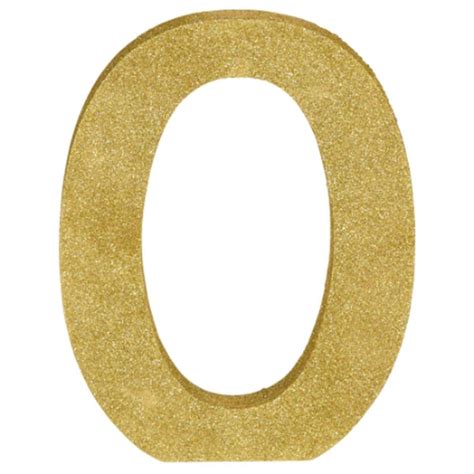 Gold Glitter Letter - O – Party Expert