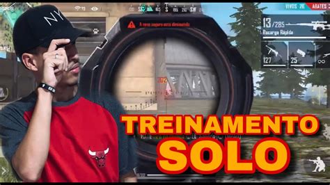 FREE FIRE AO VIVO TREINAMENTO SOLO PARA A PENEIRA DA GOD