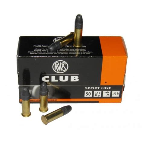 Munitions Rws Lr Club Gr T Te Plomb Rond