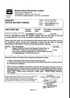 Fillable Online Qualifying Criteria For The Supply Of Bharat Heavy