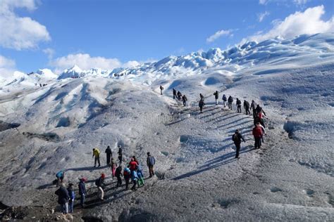 Glacier Trekking in Patagonia Editorial Image - Image of leading, patagonia: 50248600