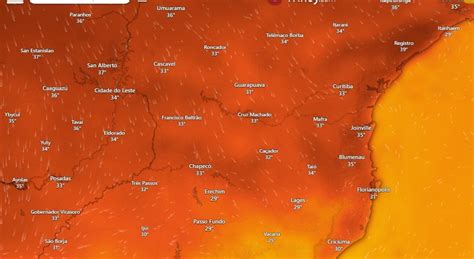 Onda De Calor Mant M Temperaturas Incandescentes Em Sc E Provoca