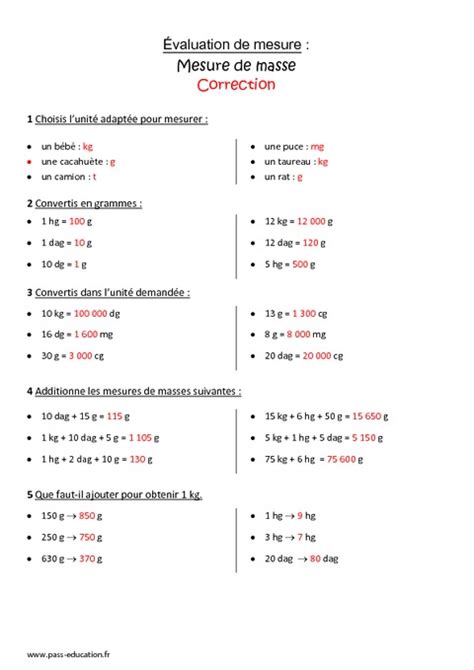 Mesure De Masse Cm Bilan Imprimer Pass Education Hot Sex Picture