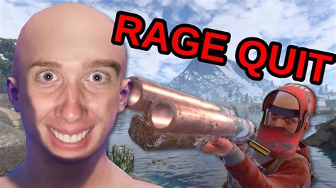 The Fastest Rage Quit In Rust Rust Trolling Youtube