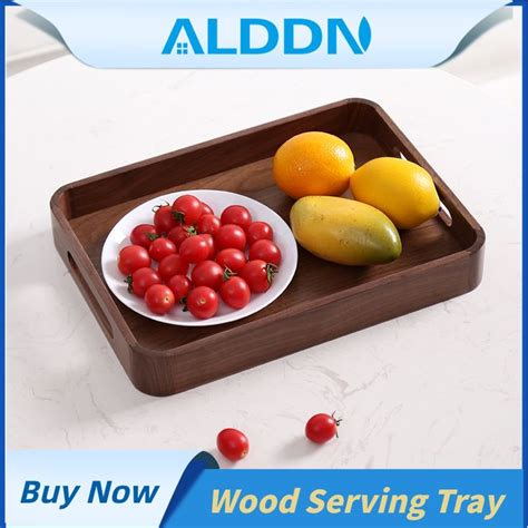 Serving Tray with Handles | Serving tray wood, Wooden serving trays ...