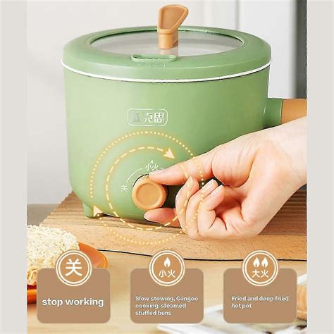 Dormitory Electric Hot Pot Non Stick Mini Ramen Noodle Cooker For Stir