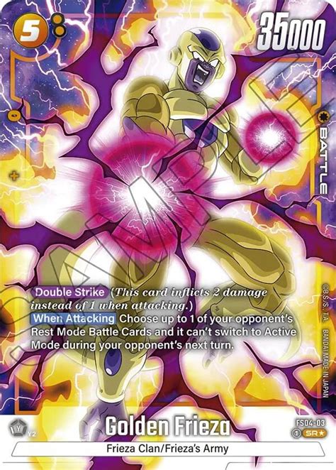 Golden Frieza Bonus Pack Alternate Art Starter Deck Frieza