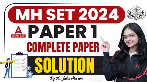 Mh Set Answer Key Mh Set Paper Solution By Anshika Pandey