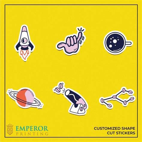 Customized Shape Stickers Emperor Printing