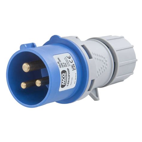 Connexs 16a 2pe 230v Plug Ip44 Cxn163p240p Cef