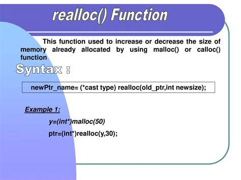 Dynamic Memory Allocation In C Powerpoint Slides Learnpick India