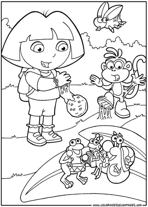 Coloriage Dora L Exploratrice Dessins Anim S Dessin