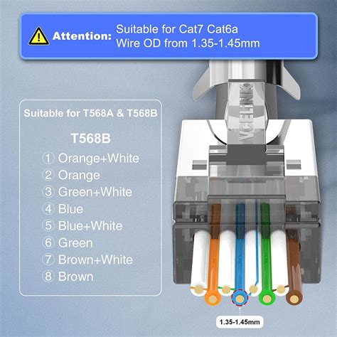 Vcelink Conector Cat A Conectores Rj Que Pasan A Trav S De Cat A