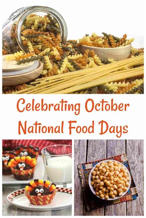 October Food Holidays - List of National Food Holidays This Month