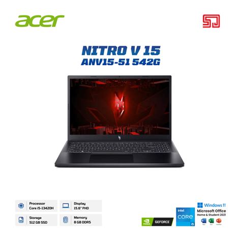 Jual Acer Nitro V 15 ANV15 51 542G I5 13420H RTX 2050 8GB 512GB SSD 15