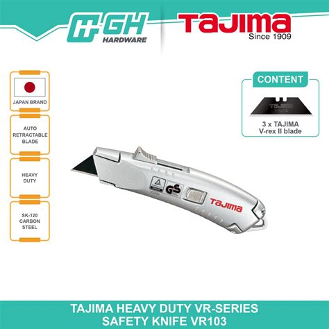 Gh Hardware Tajima Heavy Duty Vr Series Safety Knife Vr Vrb