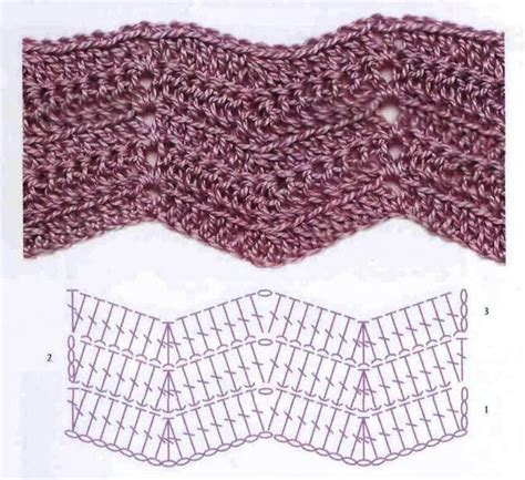 Two Crocheted Stitches Are Shown Next To Each Other