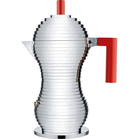 Caffettiera A Induzione Pulcina Rossa Tazze Alessi