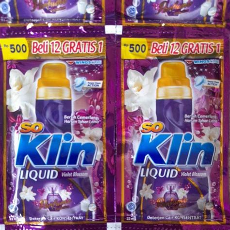 Jual So Klin Liquid Sabun Baju Pengharum Pakaian Ml Shopee Indonesia