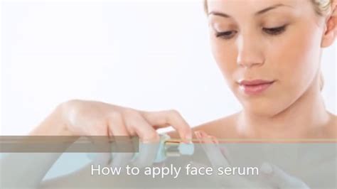 How To Apply Face Serum Youtube