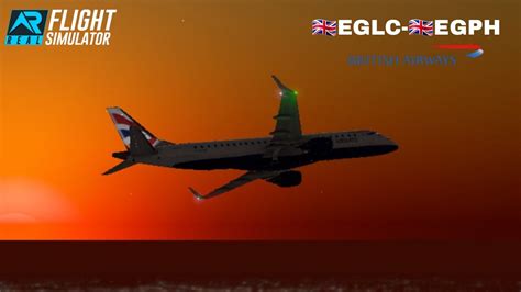 Real Flight Simulator British Airways ERJ190 London City EGLC