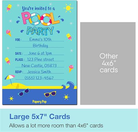 Bring Your Swimsuit Birthday Party Invitation Wording