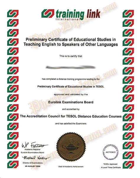 Fake Tesol Certificates School Certificates