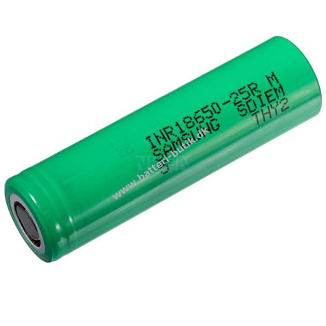 Samsung INR18650 25R 3 6V 2500mAh Li Ion Celle Løse 1 stk batteri