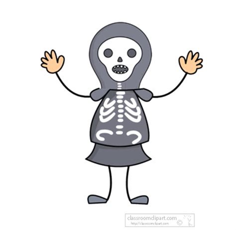 Halloween Clipart - skeleton-halloween-animation-14 - Classroom Clipart