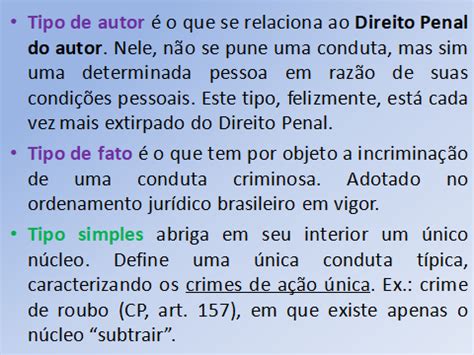 Oficina De Ideias Dicas De Direito Penal Teoria Do Tipo Iii