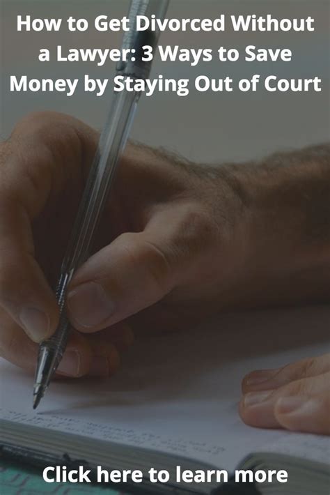 How To Get Divorced Without A Lawyer 3 Ways To Save Money By Staying