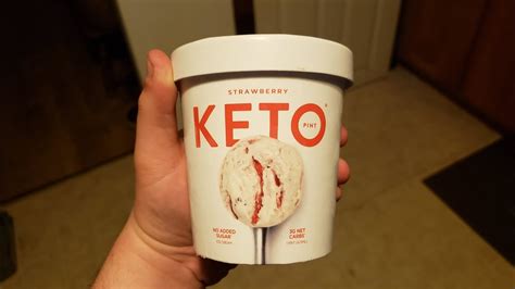 Keto Pint Strawberry Ice Cream Review YouTube