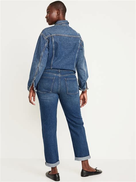 Mid Rise Wow Boyfriend Straight Jeans Old Navy