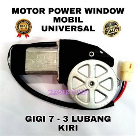 Jual MOTOR POWER WINDOW MOBIL 3 LUBANG GIGI 7 KIRI UNIVERSAL Di Lapak