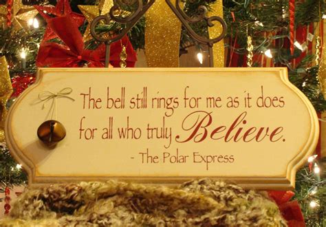 14 X 6 Wood Sign With Polar Express Quote And Metal Bell 2000 Via