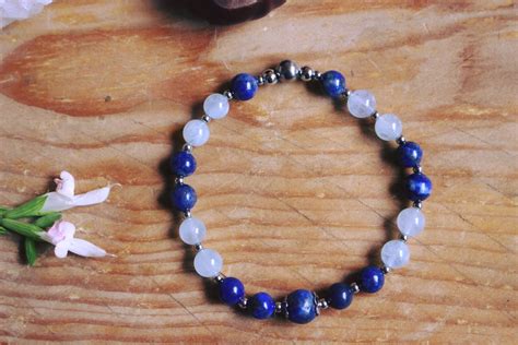 Bracelet En Aigue Marine Et Lapis Lazuli Aria La Voie Min Rale