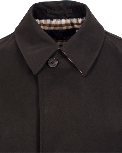 Aquascutum Broadgate Raincoat Black Hos