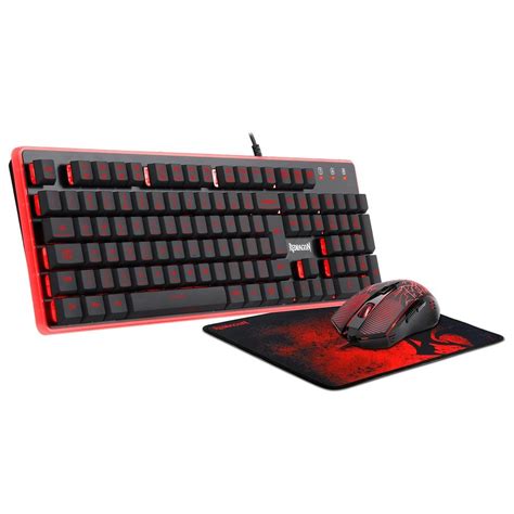 Kit Gamer Redragon Teclado Mouse Mousepad S107 Audiotec