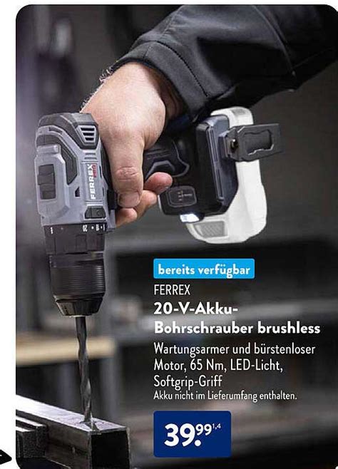 Ferrex V Akku Bohrschrauber Brushless Angebot Bei Aldi S D