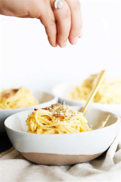 Spaghetti Carbonara Gluten Free Lexis Clean Kitchen