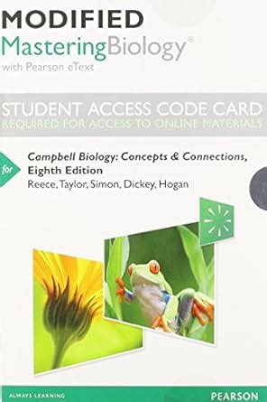 Modified Mastering Biology With Pearson EText Standalone Access Card