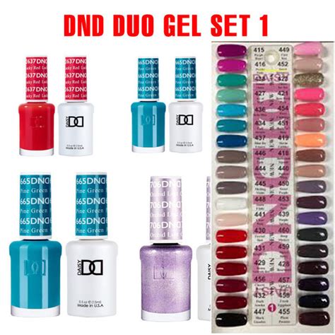 Dnd Duo Gel Set Chart 1 Set Free Color Chart Cali Beauty Supply