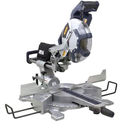 WEN 15 10 In Dual Bevel Sliding Compound Miter Saw 70751 The