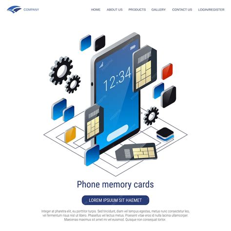 Premium Vector Mobile Phone Sim Cards 3d Isometric Vector Concept