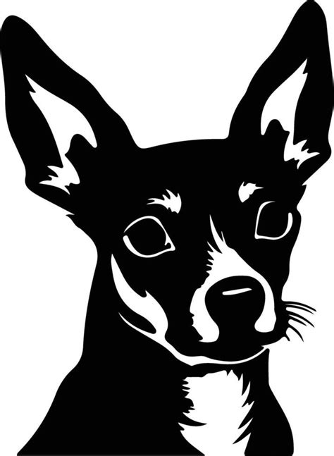 Rat Terrier Black Silhouette 39055769 Vector Art At Vecteezy