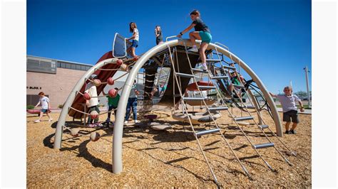 Legacy Sports Bell Bank Park - Playground Climbing Net Fun